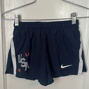 NWOT Nike USATF Kids Running Shorts Medium